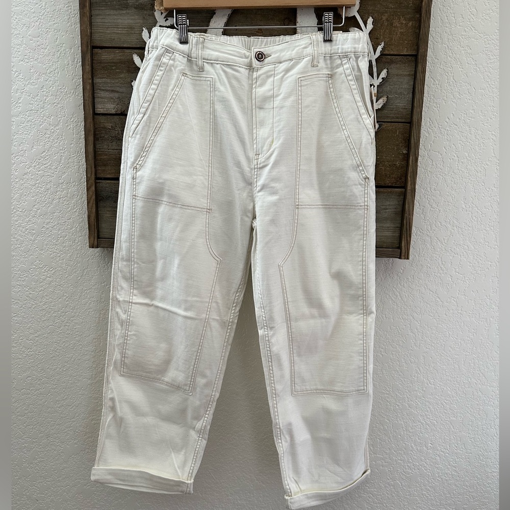 Anthropologie The Roamer off white cargo pants size 32‎ NWT